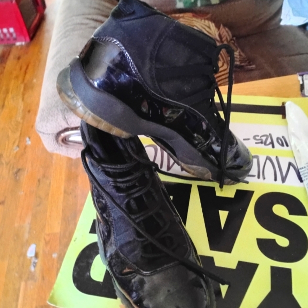 Sleek Black High-Top Sneakers